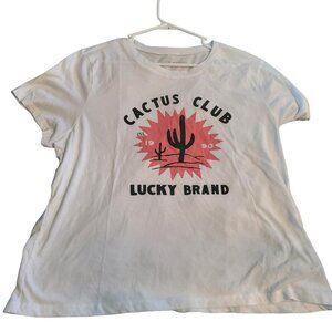 Lucky Brand Cactus Club T-Shirt Casual Western